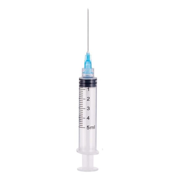 SERINGUES 5 CC 21G LUER LOCK BTE100